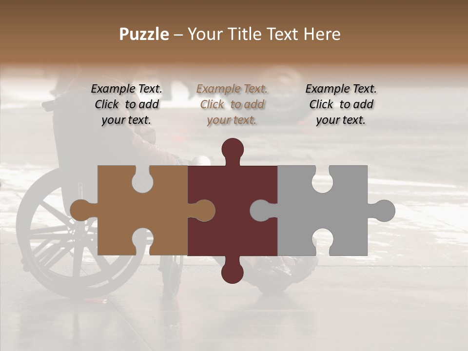 Welfare Disabled Suffer PowerPoint Template