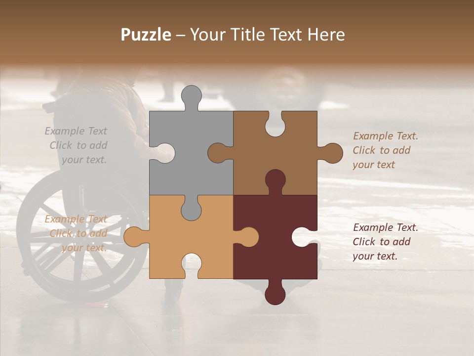 Welfare Disabled Suffer PowerPoint Template