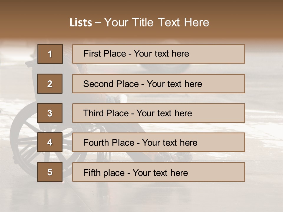 Welfare Disabled Suffer PowerPoint Template