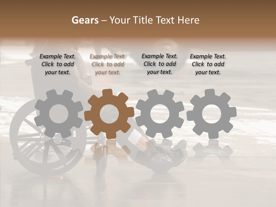 Welfare Disabled Suffer PowerPoint Template