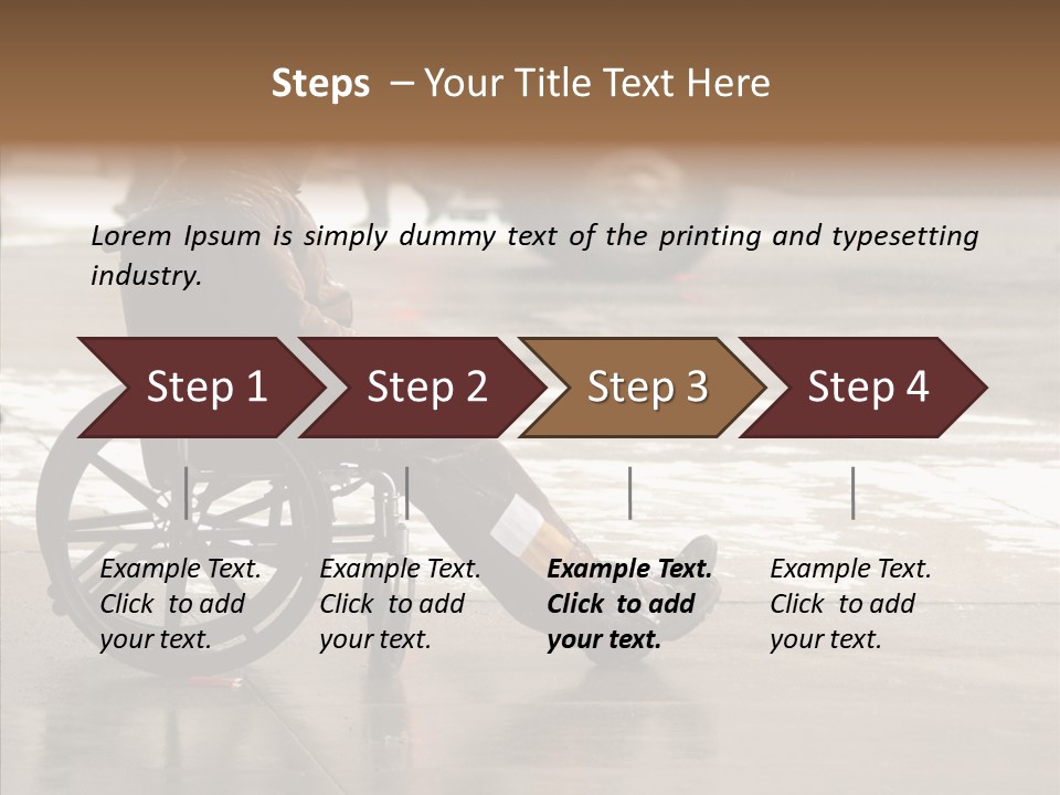 Welfare Disabled Suffer PowerPoint Template