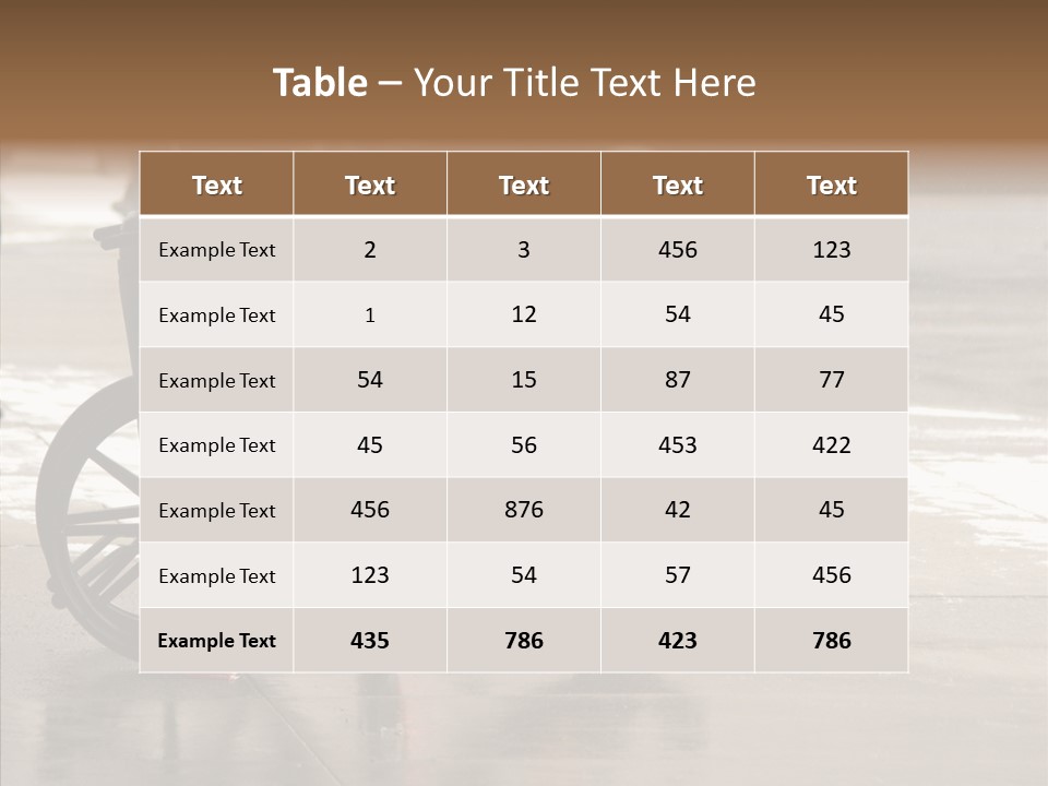 Welfare Disabled Suffer PowerPoint Template