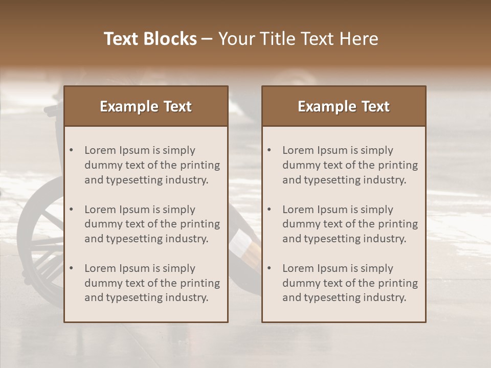 Welfare Disabled Suffer PowerPoint Template