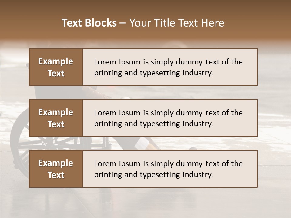 Welfare Disabled Suffer PowerPoint Template