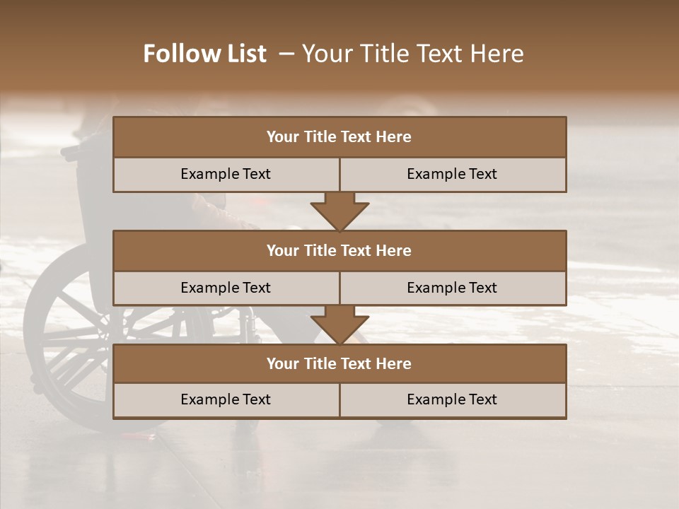 Welfare Disabled Suffer PowerPoint Template