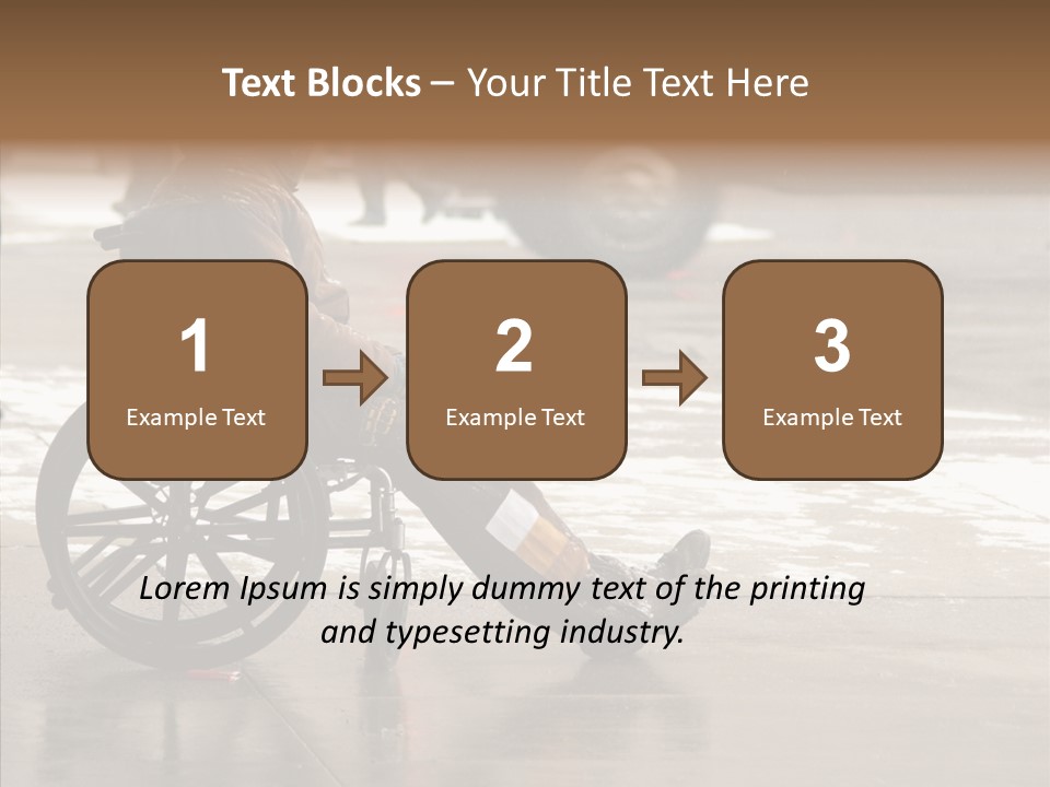 Welfare Disabled Suffer PowerPoint Template