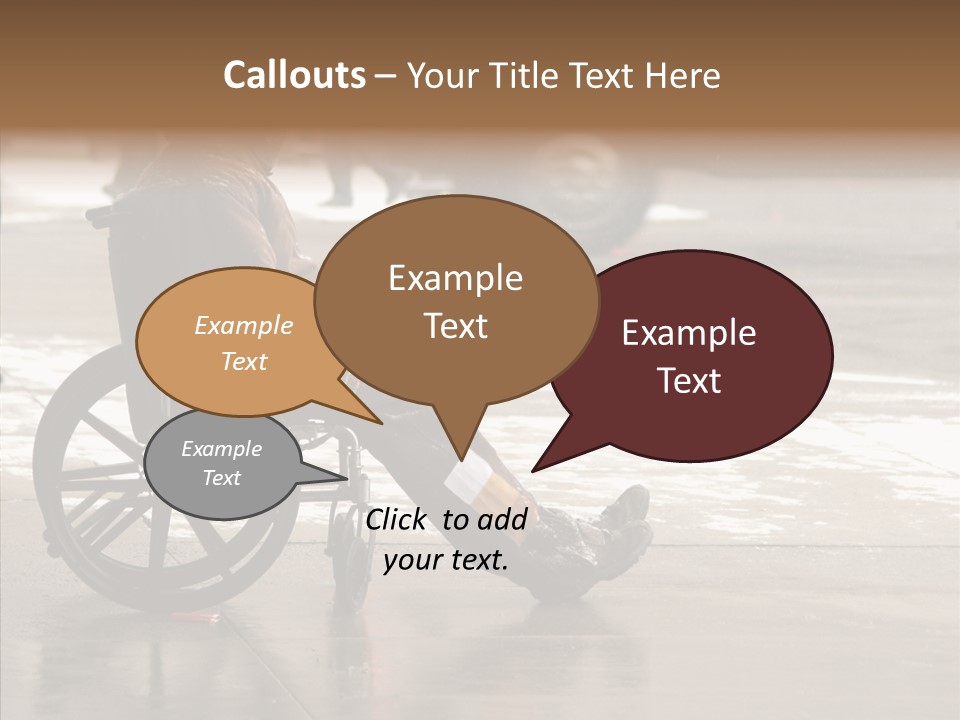 Welfare Disabled Suffer PowerPoint Template