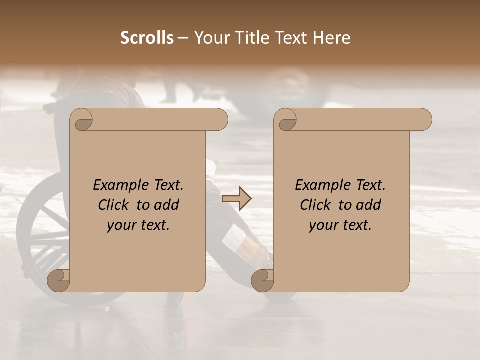 Welfare Disabled Suffer PowerPoint Template