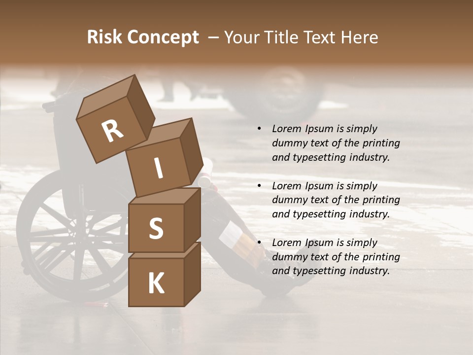 Welfare Disabled Suffer PowerPoint Template