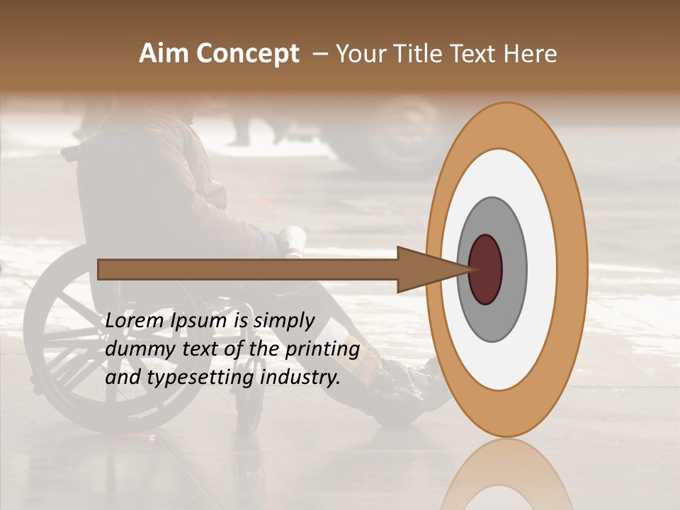 Welfare Disabled Suffer PowerPoint Template