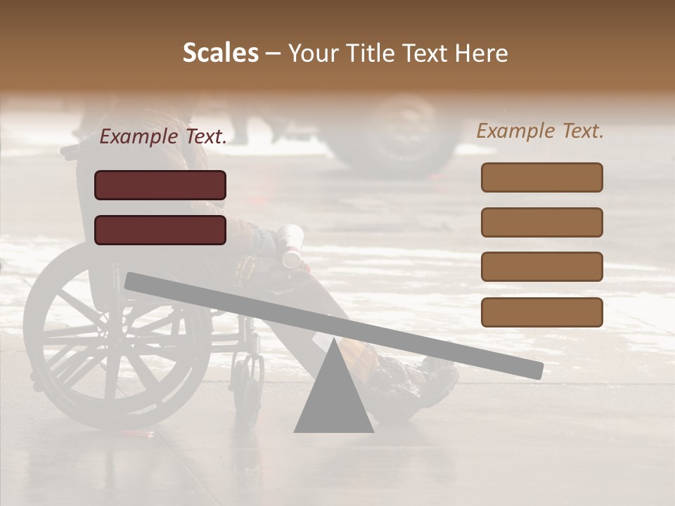 Welfare Disabled Suffer PowerPoint Template