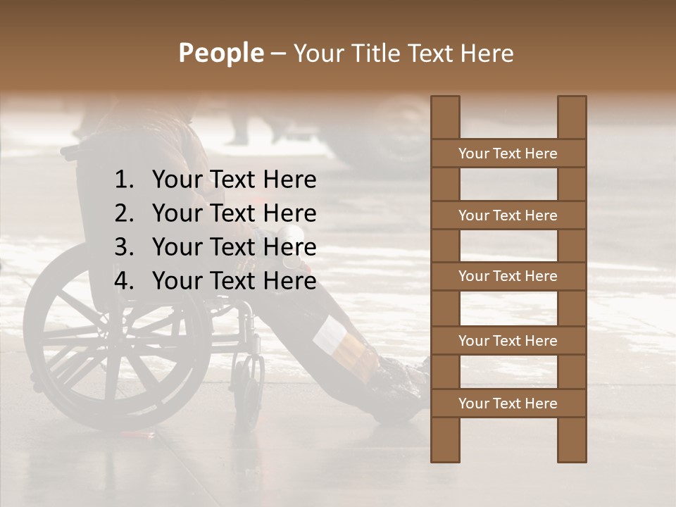 Welfare Disabled Suffer PowerPoint Template