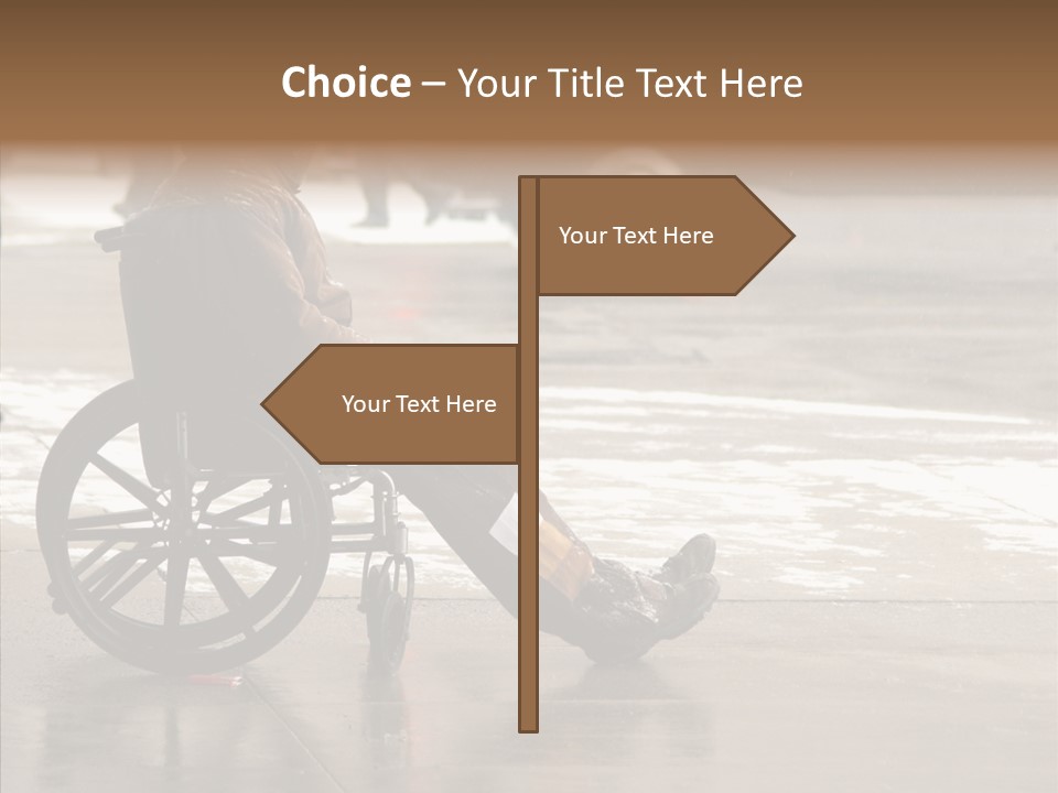 Welfare Disabled Suffer PowerPoint Template