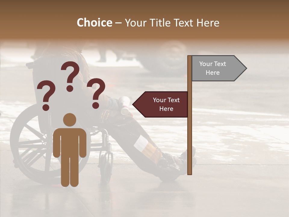 Welfare Disabled Suffer PowerPoint Template