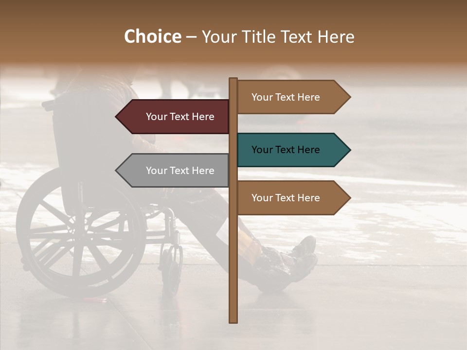 Welfare Disabled Suffer PowerPoint Template