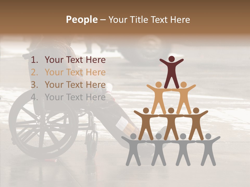 Welfare Disabled Suffer PowerPoint Template