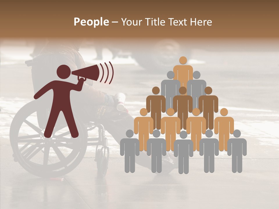 Welfare Disabled Suffer PowerPoint Template