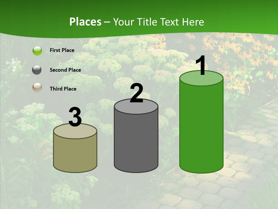 Luxury Flowerbed Lush PowerPoint Template