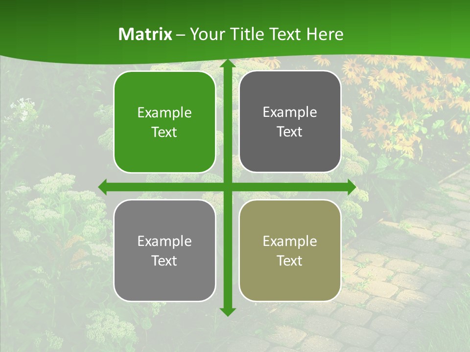 Luxury Flowerbed Lush PowerPoint Template