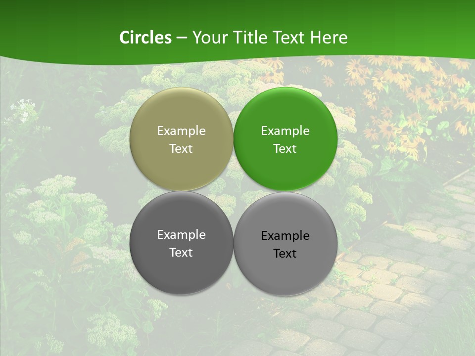 Luxury Flowerbed Lush PowerPoint Template