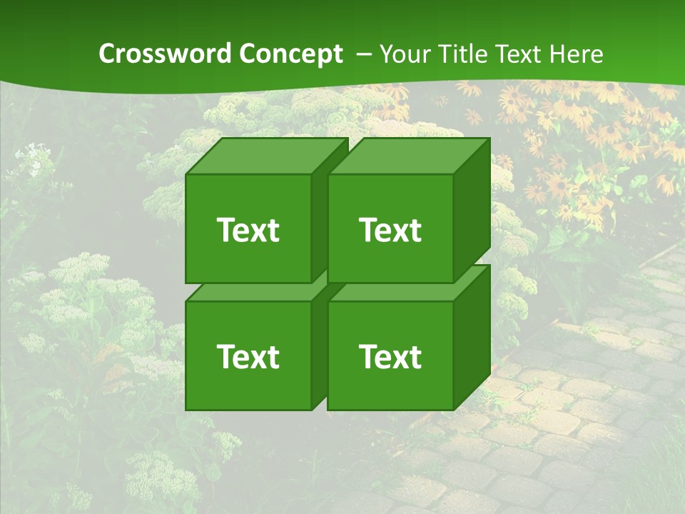 Luxury Flowerbed Lush PowerPoint Template