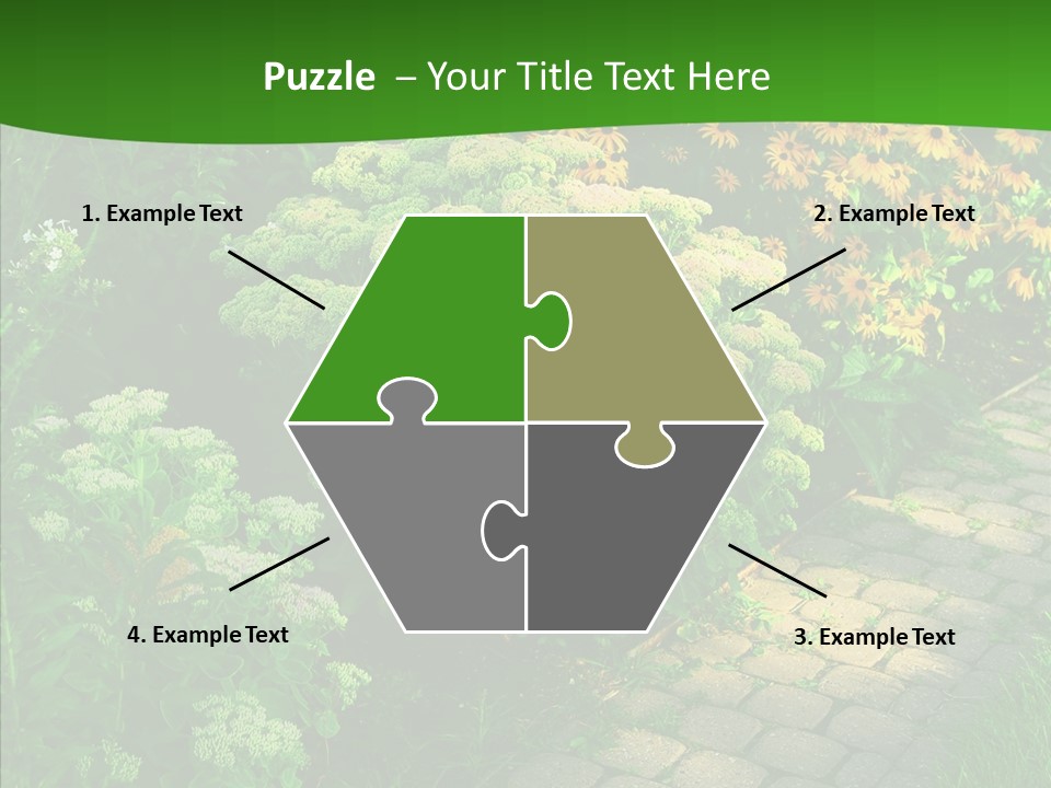 Luxury Flowerbed Lush PowerPoint Template