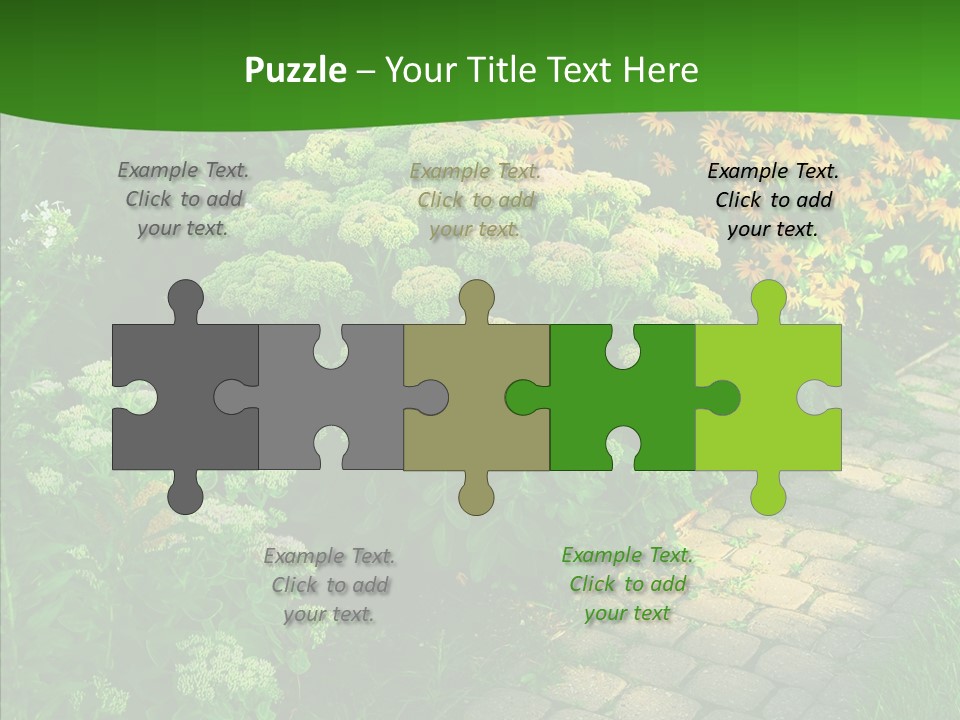 Luxury Flowerbed Lush PowerPoint Template