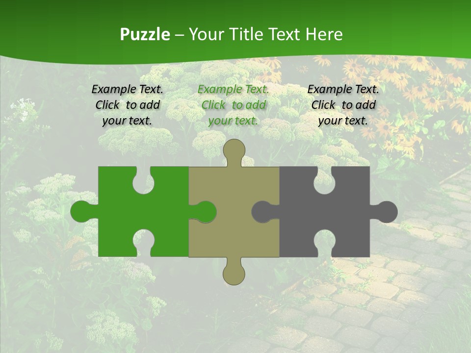 Luxury Flowerbed Lush PowerPoint Template