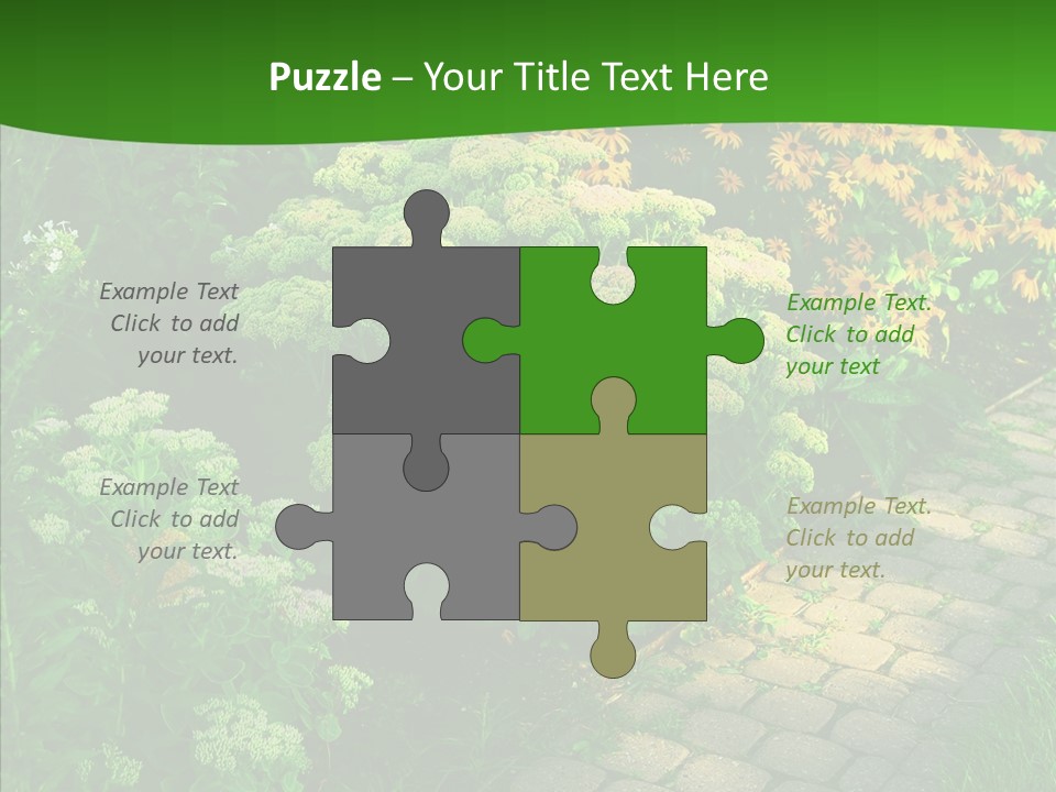 Luxury Flowerbed Lush PowerPoint Template