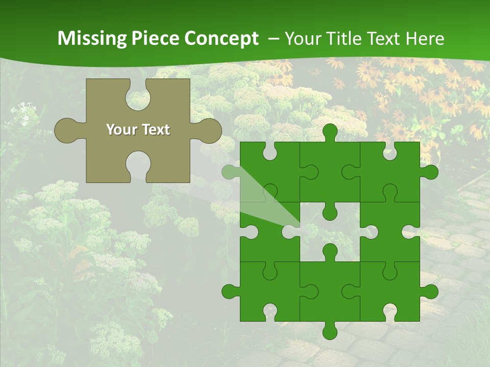 Luxury Flowerbed Lush PowerPoint Template