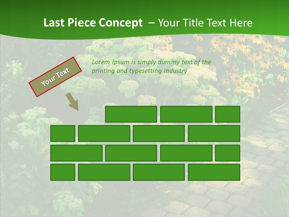 Luxury Flowerbed Lush PowerPoint Template