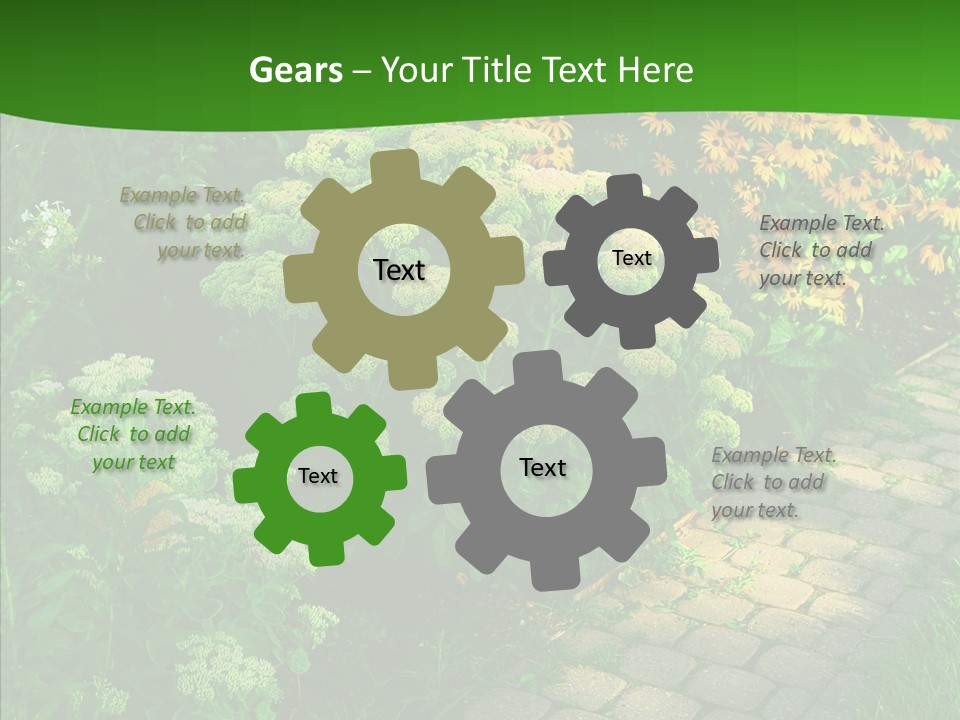 Luxury Flowerbed Lush PowerPoint Template