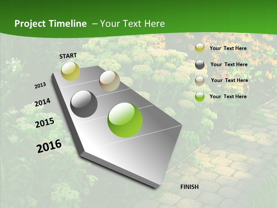 Luxury Flowerbed Lush PowerPoint Template