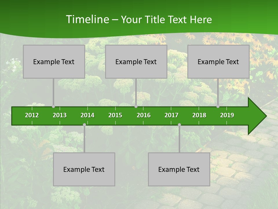 Luxury Flowerbed Lush PowerPoint Template