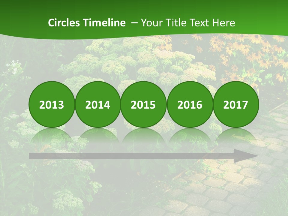 Luxury Flowerbed Lush PowerPoint Template