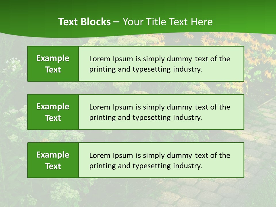 Luxury Flowerbed Lush PowerPoint Template