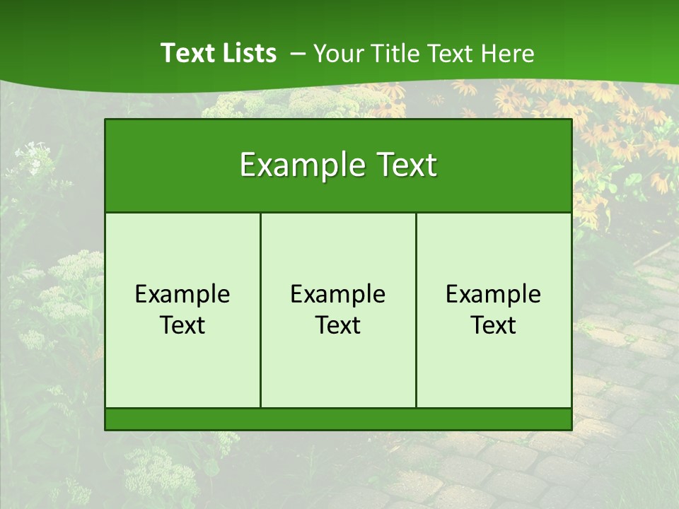 Luxury Flowerbed Lush PowerPoint Template