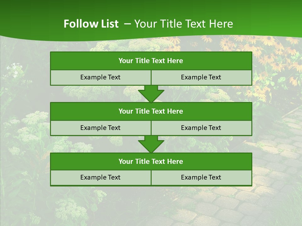 Luxury Flowerbed Lush PowerPoint Template