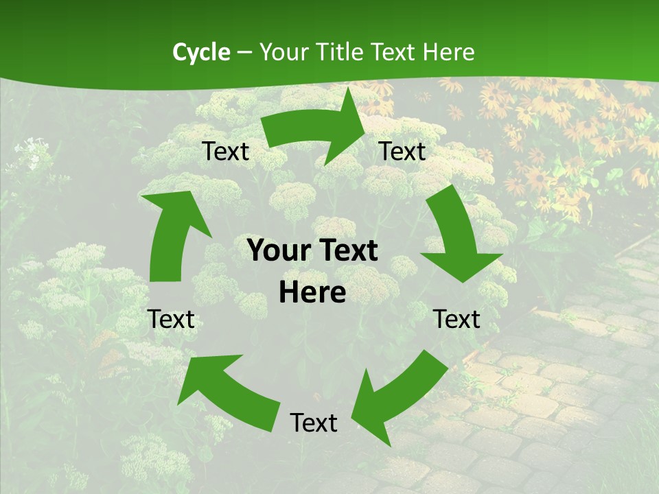 Luxury Flowerbed Lush PowerPoint Template