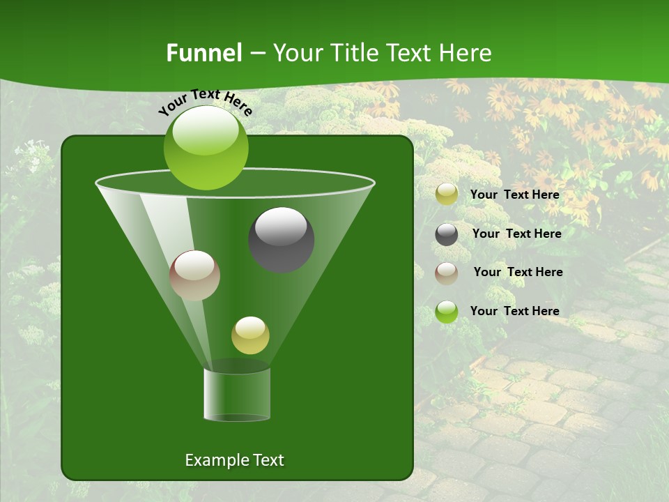 Luxury Flowerbed Lush PowerPoint Template