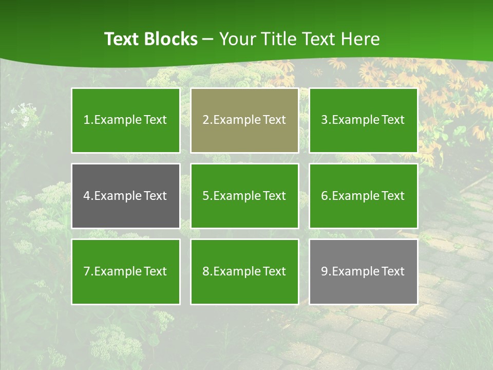 Luxury Flowerbed Lush PowerPoint Template