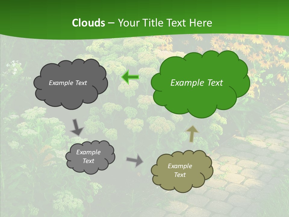 Luxury Flowerbed Lush PowerPoint Template