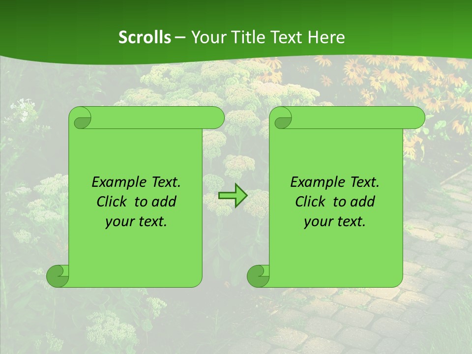 Luxury Flowerbed Lush PowerPoint Template
