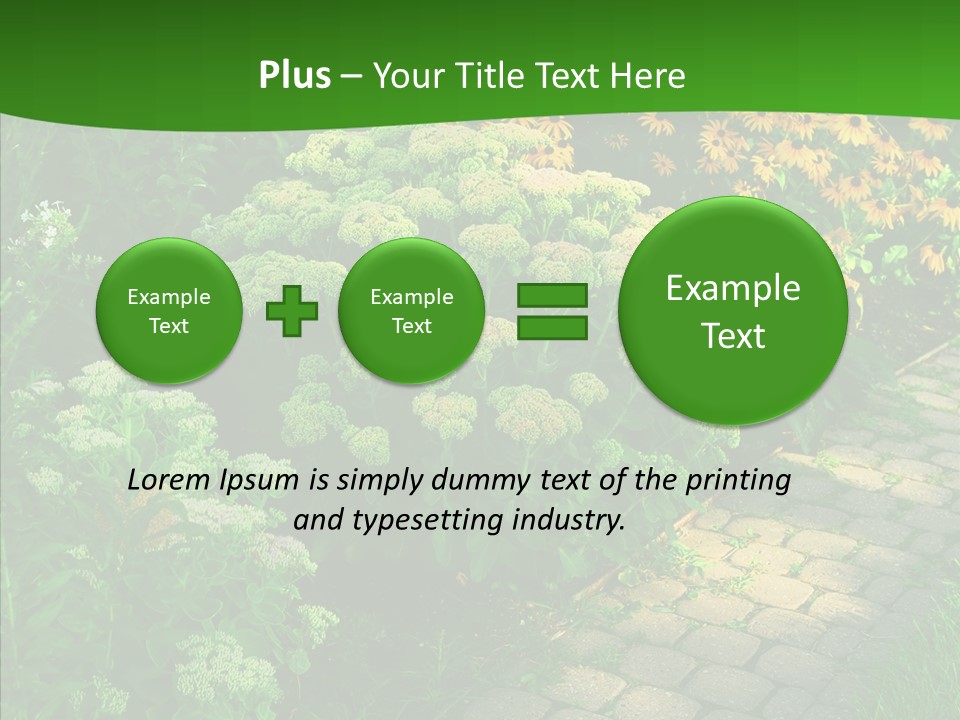 Luxury Flowerbed Lush PowerPoint Template