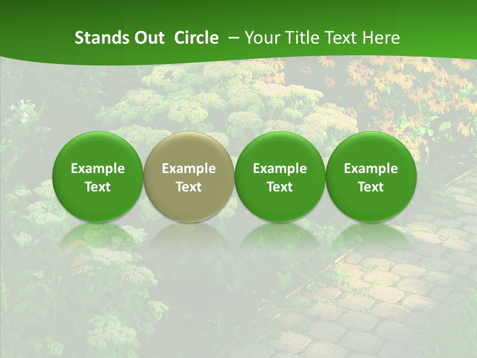 Luxury Flowerbed Lush PowerPoint Template