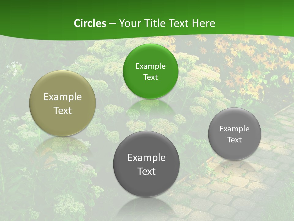 Luxury Flowerbed Lush PowerPoint Template