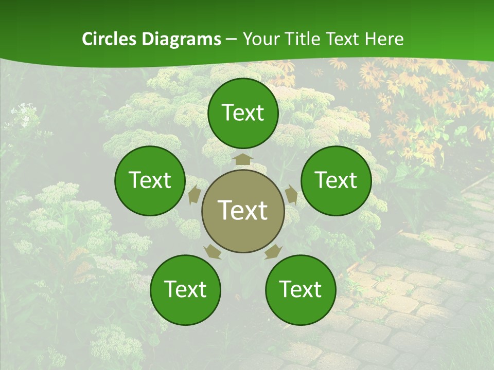 Luxury Flowerbed Lush PowerPoint Template