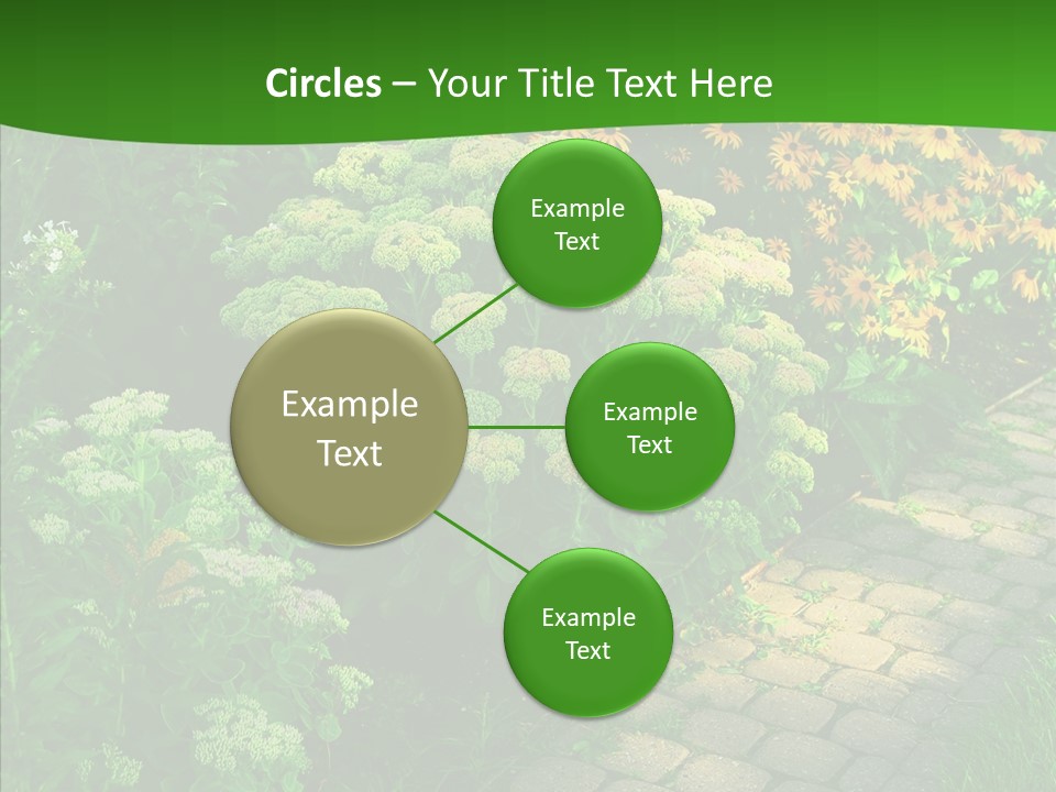 Luxury Flowerbed Lush PowerPoint Template