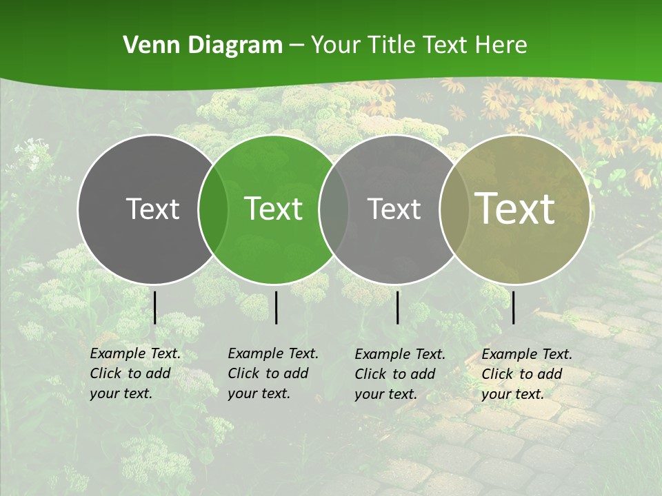 Luxury Flowerbed Lush PowerPoint Template