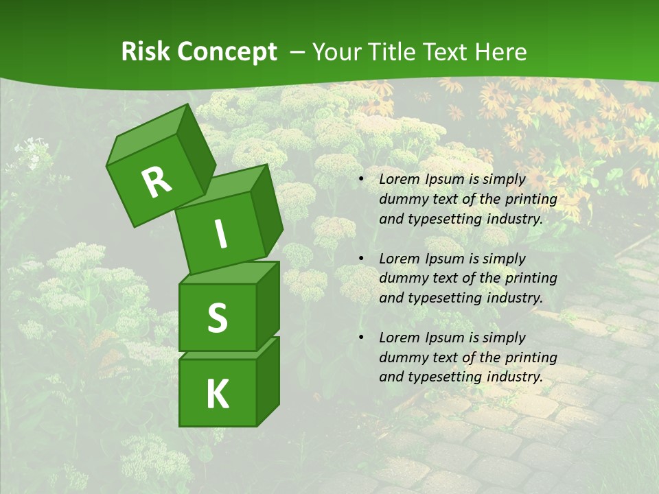 Luxury Flowerbed Lush PowerPoint Template